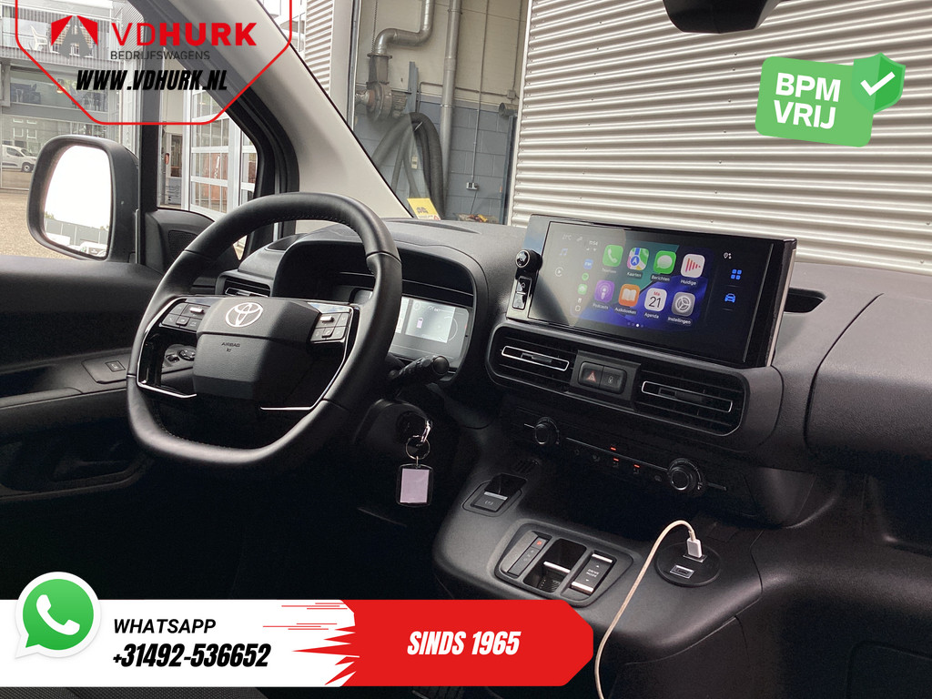 Toyota e-Proace City Bestelbus 50 kWh 320 km WLTP L2 3Pers./ LED/ Standkachel/ Stoelverw./ Stuurverw./ Carplay/ Camera/ PDC/ Cruise/ Airco 2