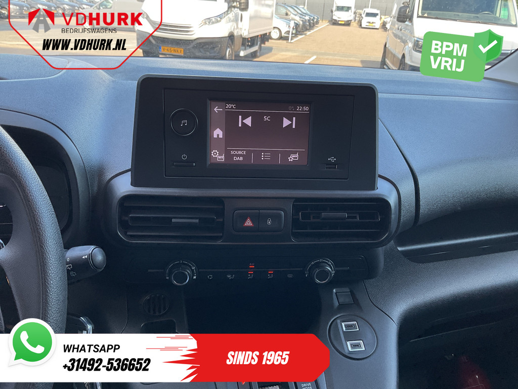 Toyota e-ProAce City 50 kWh 320 km WLTP L2 3Pers./ LED/ Standkachel/ Snellader/ 2x Schuifdeur/ Airco/ Cruise/ PDC/ DAB Bestelbus  12
