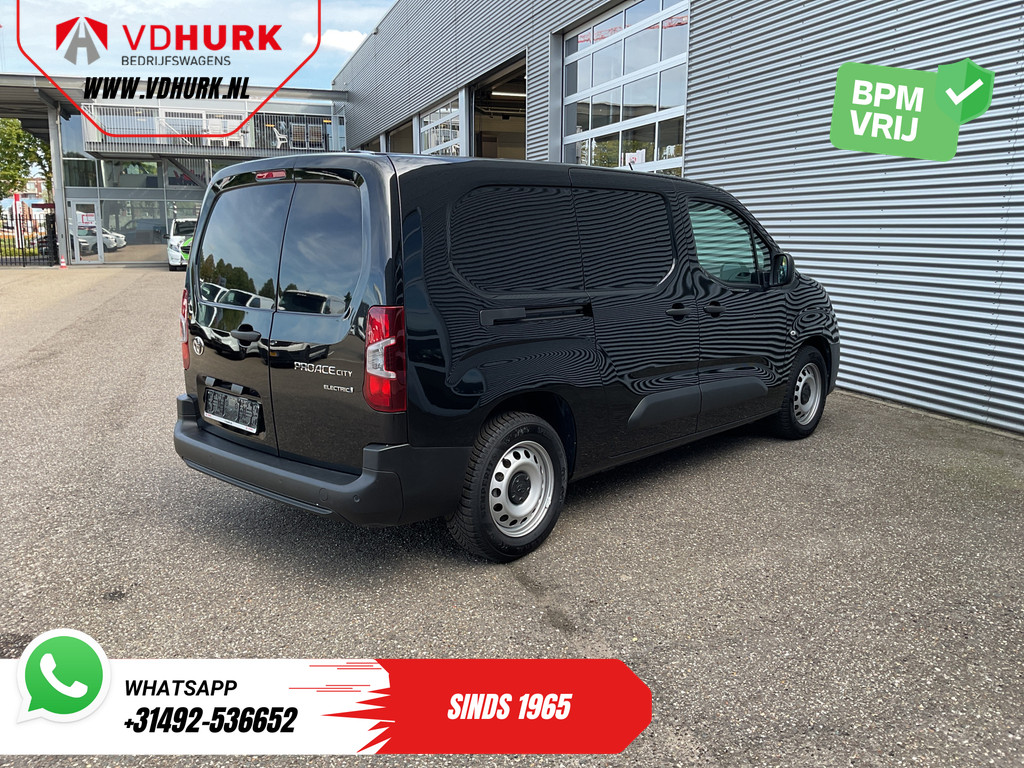 Toyota e-ProAce City 50 kWh 320 km WLTP L2 3Pers./ LED/ Standkachel/ Snellader/ 2x Schuifdeur/ Airco/ Cruise/ PDC/ DAB Bestelbus  8