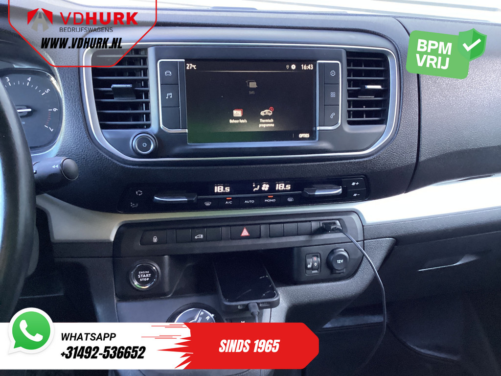 Opel Vivaro Bestelbus 2.0 HDi 145 pk L3 Aut. Xenon/ Standkachel/ Carplay/ Stoelverw./ Keyless/ Climate/ Camera/ Cruise/ 17’LMV/ PDC/ Dakdragers/ Trekh 16