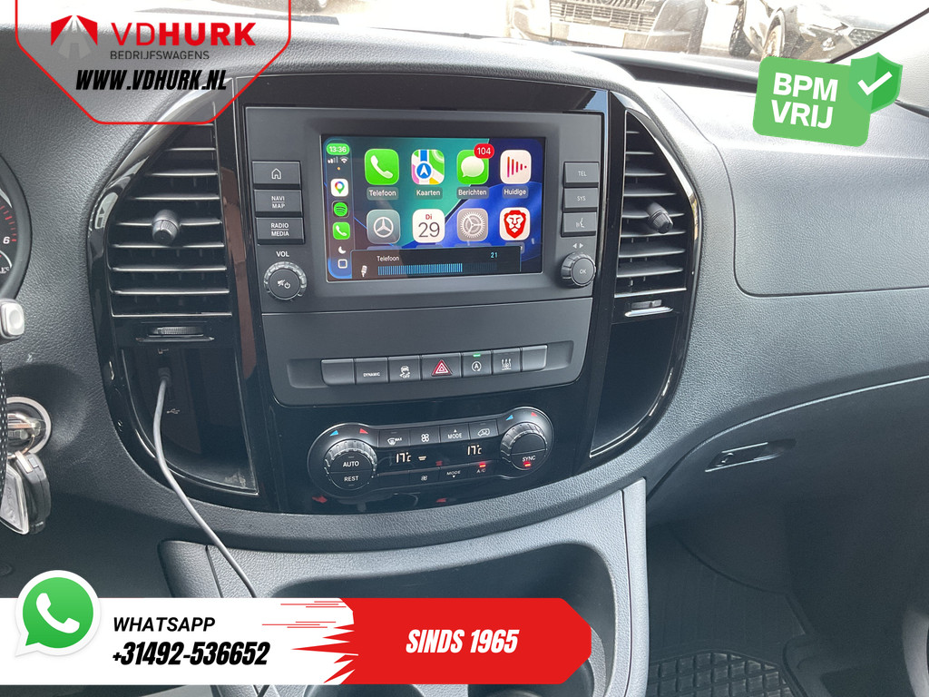 Mercedes-Benz Vito Bestelbus 116 CDI L3 Aut. DC Dubbel Cabine LED/ Adapt.Cruise/ Carplay/ Standkachel/ Stoelverw./ Climate/ Camera/ 17’LMV/ Trekhaak 13