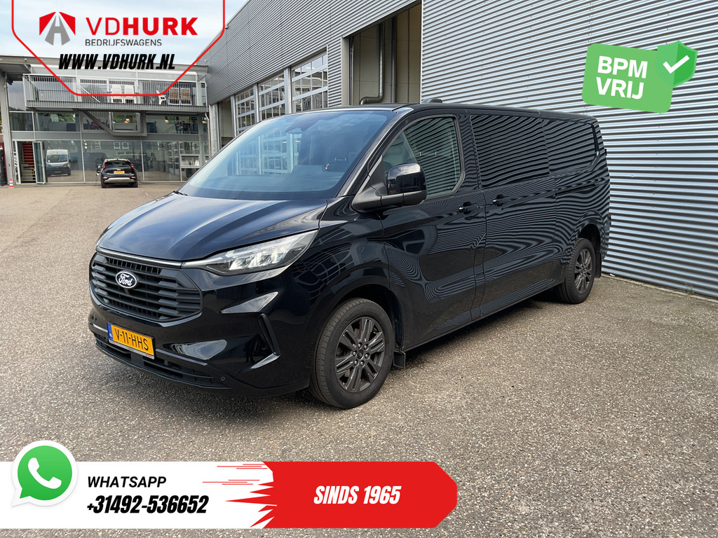 Ford Transit Custom Bestelbus 2.0 TDCI 170 pk Aut. L2 LED/ Adapt.Cruise/ 2x Schuifdeur/ Carplay/ Stoelverw./ Stuurverw./ Navi/ Climate/ Camera/ 17’LMV/ PDC/ T 10