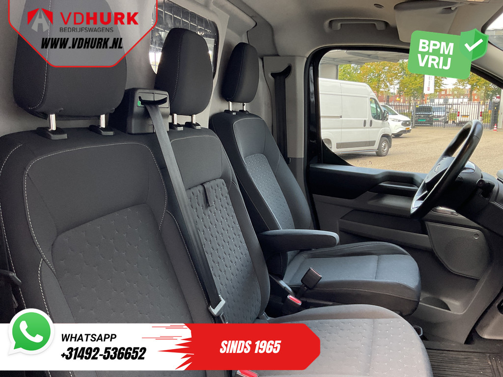 Ford Transit Custom Bestelbus 2.0 TDCI 170 pk Aut. L2 LED/ Adapt.Cruise/ 2x Schuifdeur/ Carplay/ Stoelverw./ Stuurverw./ Navi/ Climate/ Camera/ 17’LMV/ PDC/ T 12