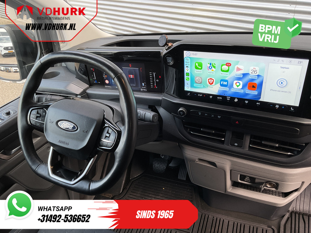 Ford Transit Custom Bestelbus 2.0 TDCI 170 pk Aut. L2 LED/ Adapt.Cruise/ 2x Schuifdeur/ Carplay/ Stoelverw./ Stuurverw./ Navi/ Climate/ Camera/ 17’LMV/ PDC/ T 13