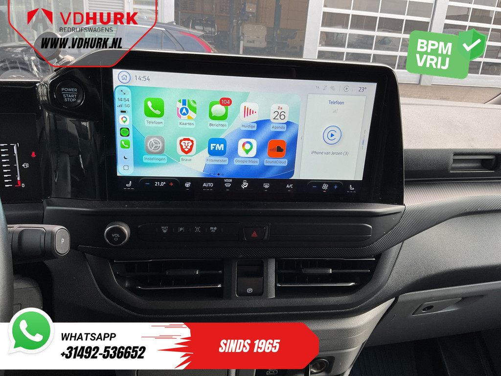 Ford Transit Custom Bestelbus 2.0 TDCI 170 pk Aut. L2 LED/ Adapt.Cruise/ 2x Schuifdeur/ Carplay/ Stoelverw./ Stuurverw./ Navi/ Climate/ Camera/ 17’LMV/ PDC/ T 8
