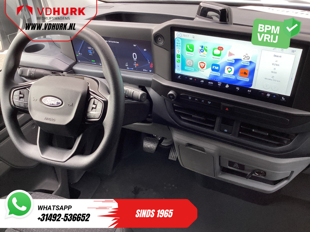 Ford E-Transit Custom Bestelbus L2 Trend 71 kWh 370 km WLTP LED/ 2.3t Trekverm./ Standkachel/ Stoelverw./ Carplay/ Camera/ PDC/ Climate/ Trekhaak 11