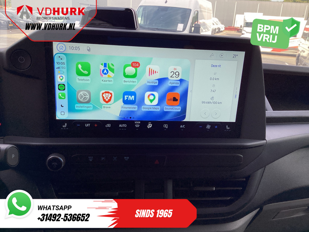 Ford E-Transit Custom Bestelbus L2 Trend 71 kWh 370 km WLTP LED/ 2.3t Trekverm./ Standkachel/ Stoelverw./ Carplay/ Camera/ PDC/ Climate/ Trekhaak 12