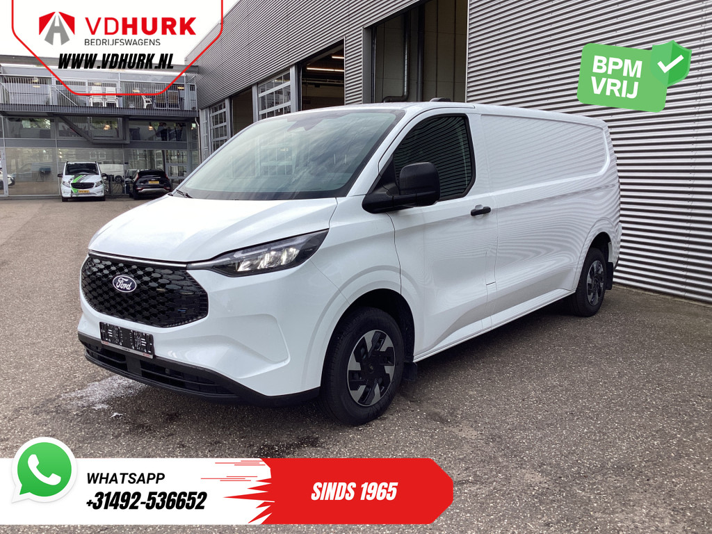 Ford E-Transit Custom Bestelbus L2 Trend 71 kWh 370 km WLTP LED/ 2.3t Trekverm./ Standkachel/ Stoelverw./ Carplay/ Camera/ PDC/ Climate/ Trekhaak 7