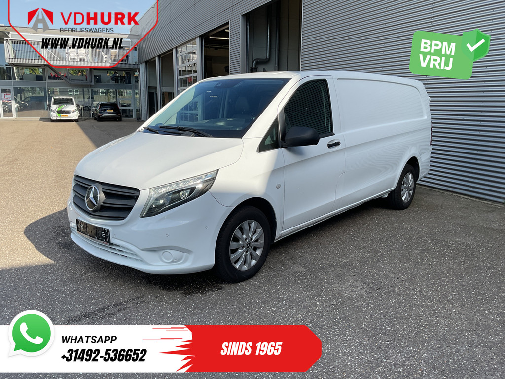 Mercedes-Benz Vito Bestelbus 116 CDI Aut. L3 LED/ Carplay/ Standkachel/ Stoelverw./ Navi/ Camera/ Cruise/ 16’LMV/ PDC/ Trekhaak 7