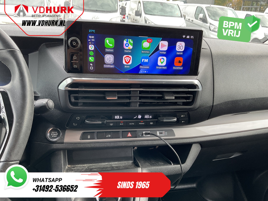 Citroën Jumpy Bestelbus 2.0 HDI 145 pk L3 LED/ Carplay/ Stoelverw./ Stuurverw./ Virtual Cockpit/ Navi/ Keyless/ Climate/ Camera/ Cruise/ 17’LMV/ PDC/ Tr 13