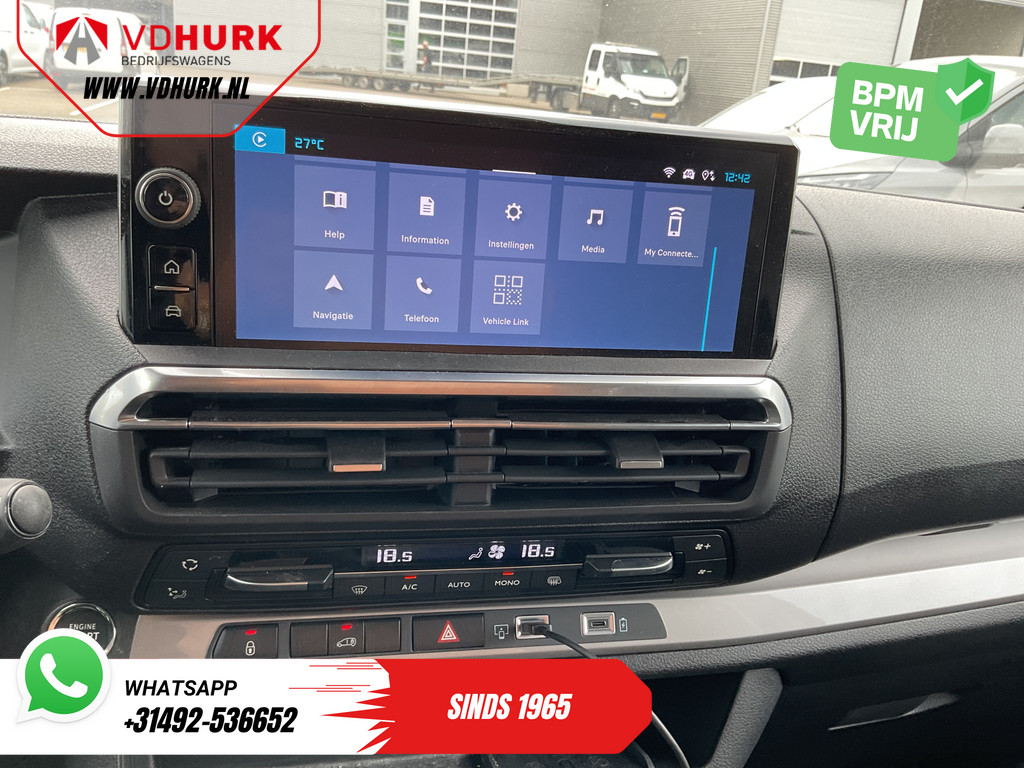 Citroën Jumpy Bestelbus 2.0 HDI 145 pk L3 LED/ Carplay/ Stoelverw./ Stuurverw./ Virtual Cockpit/ Navi/ Keyless/ Climate/ Camera/ Cruise/ 17’LMV/ PDC/ Tr 15