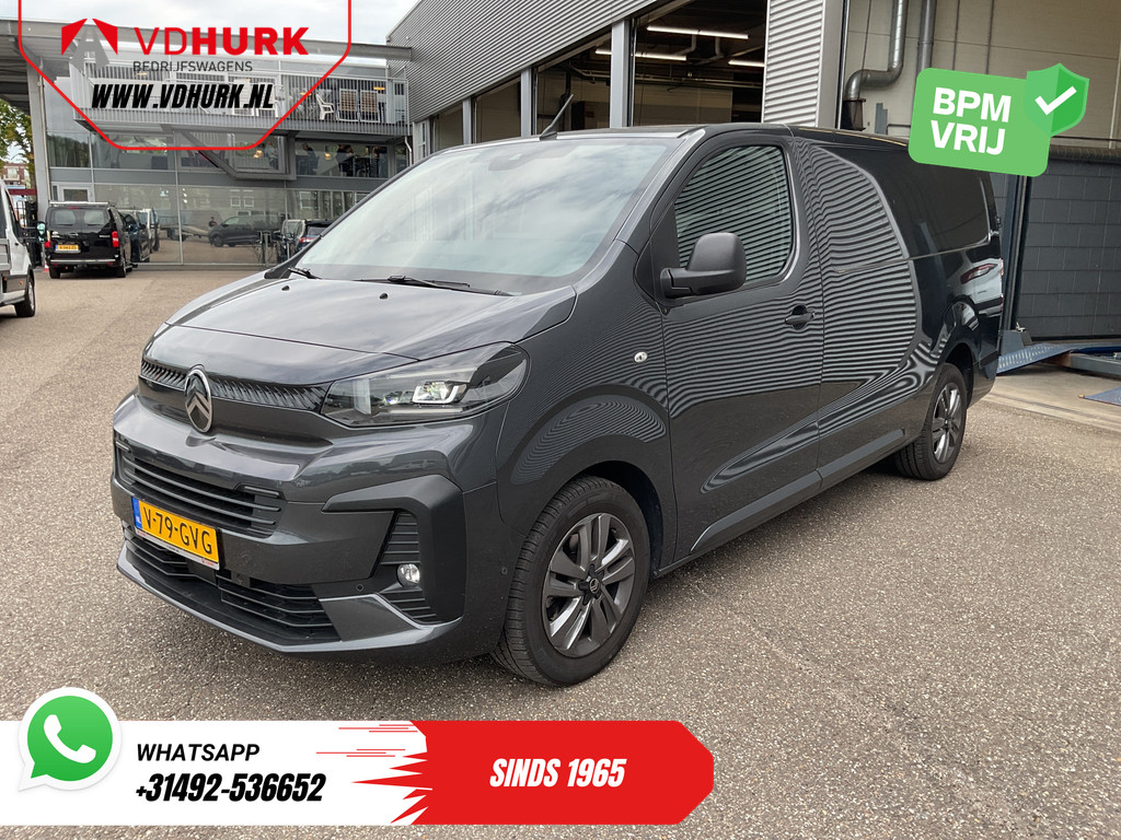 Citroën Jumpy Bestelbus 2.0 HDI 145 pk L3 LED/ Carplay/ Stoelverw./ Stuurverw./ Virtual Cockpit/ Navi/ Keyless/ Climate/ Camera/ Cruise/ 17’LMV/ PDC/ Tr 7