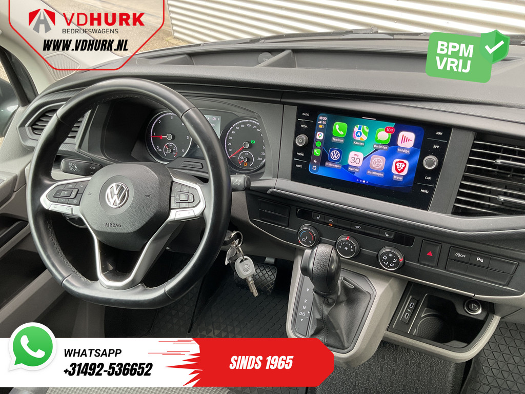 Volkswagen Transporter Bestelbus 2.0 TDI 150 pk DSG Aut. L2 LED/ Adapt.Cruise/ Carplay/ Stoelverw./ Navi/ Airco/ 16’LMV/ PDC/ Trekhaak 12
