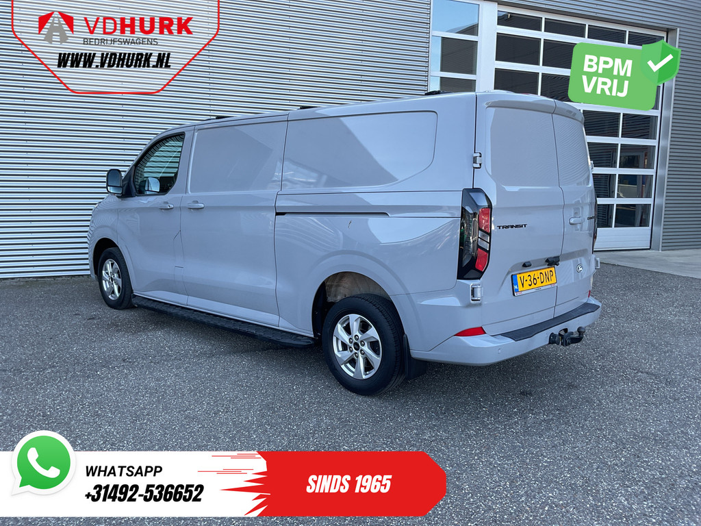 Ford Transit Custom Bestelbus 2.0 TDCI 170 pk Aut. L2 LED/ Adapt.Cruise/ Standkachel/ 2x Schuifdeur/ Carplay/ Stoelverw./ Stuurverw./ Navi/ Climate/ Camera/ 1 1