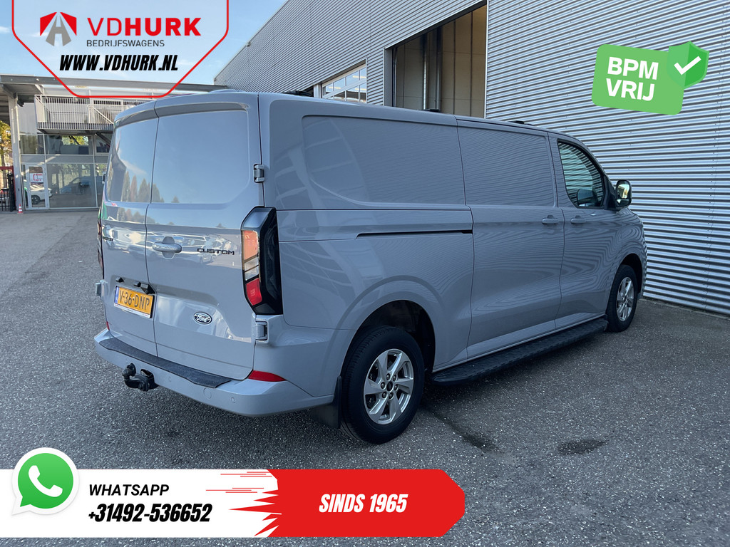 Ford Transit Custom Bestelbus 2.0 TDCI 170 pk Aut. L2 LED/ Adapt.Cruise/ Standkachel/ 2x Schuifdeur/ Carplay/ Stoelverw./ Stuurverw./ Navi/ Climate/ Camera/ 1 9