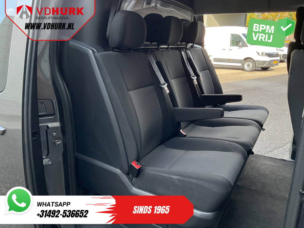 Toyota ProAce Worker Bestelbus 2.0 180 pk Aut. L3 DC Dubbel Cabine EXPORT DB-Riem V.V./ 2x Schuifdeur/ Navi/ Climate/ Trekhaak/ Cruise 10