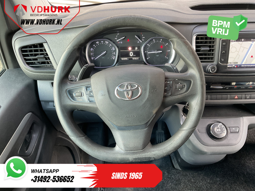 Toyota ProAce Worker Bestelbus 2.0 180 pk Aut. L3 DC Dubbel Cabine EXPORT DB-Riem V.V./ 2x Schuifdeur/ Navi/ Climate/ Trekhaak/ Cruise 13