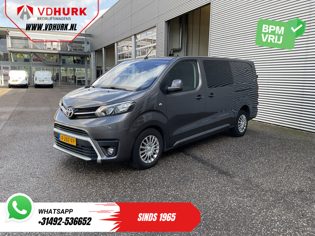 Toyota ProAce Worker Bestelbus 2.0 180 pk Aut. L3 DC Dubbel Cabine EXPORT DB-Riem V.V./ 2x Schuifdeur/ Navi/ Climate/ Trekhaak/ Cruise 8