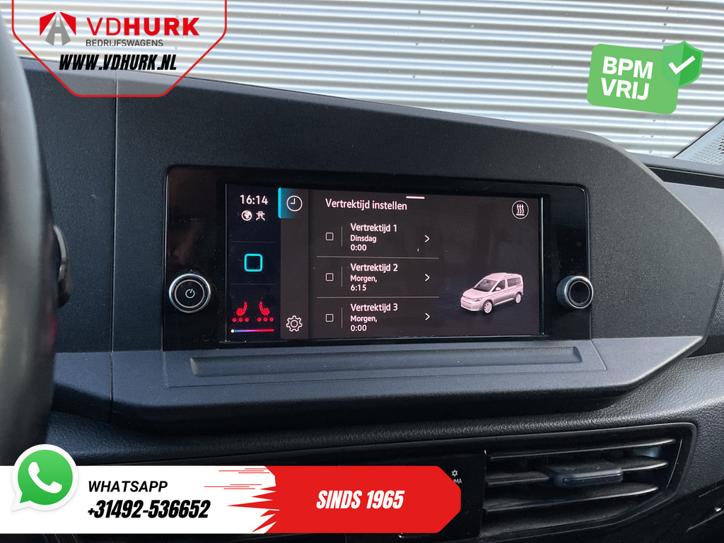 Volkswagen Caddy Cargo Bestelbus 2.0 TDI DSG 125 pk Aut. LED/ Virtual Cockpit/ Adapt.Cruise/ Standkachel/ Stoelverw./ Carplay/ Camera/ PDC/ Trekhaak/ Airco 16