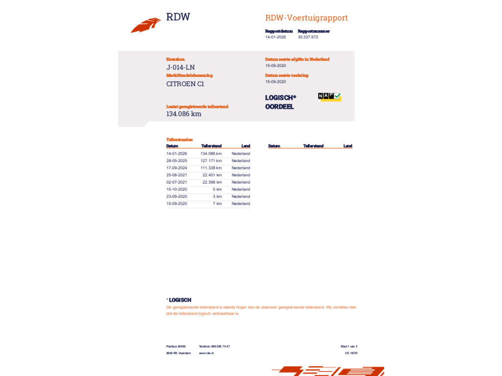 Citroen C1 1.0 VTi Feel AIRCO CRUISE CONTROLE 43