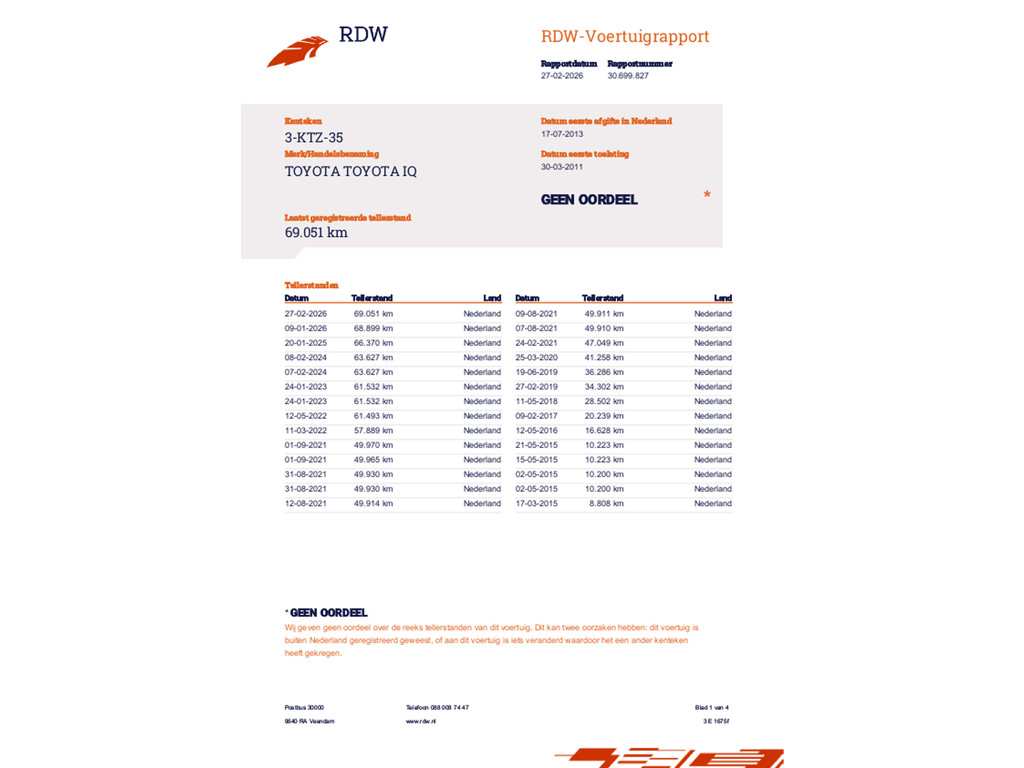 Toyota IQ 1.0 VVTi Comfort AUTOMAAT AIRCO ECC LMV 70 PK 46