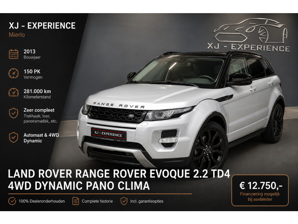 Land Rover Range Rover Evoque 2.2 TD4 4WD Dynamic PANO CLIMA NAVI LEER TREKH 12
